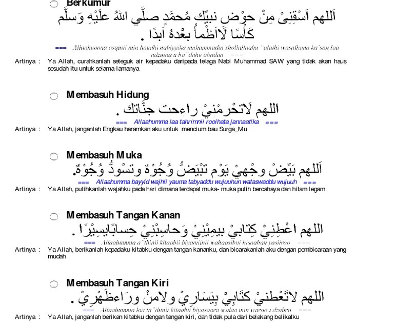 Doa Wudhu Lengkap - Gambaran