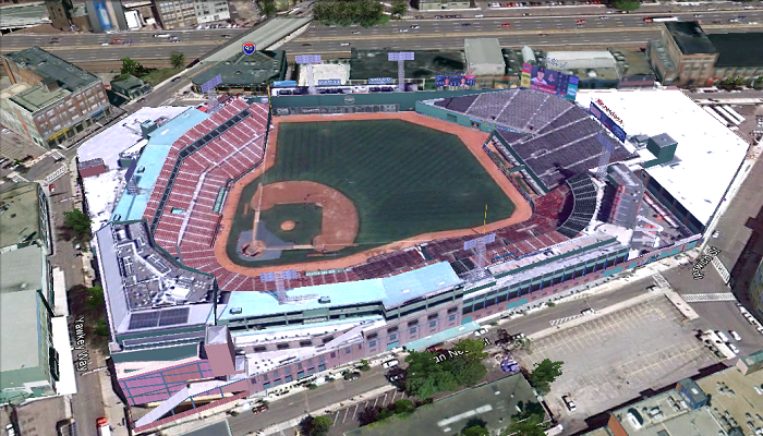 Fenway Park (Boston, MA); 3D model by Luke Potenza