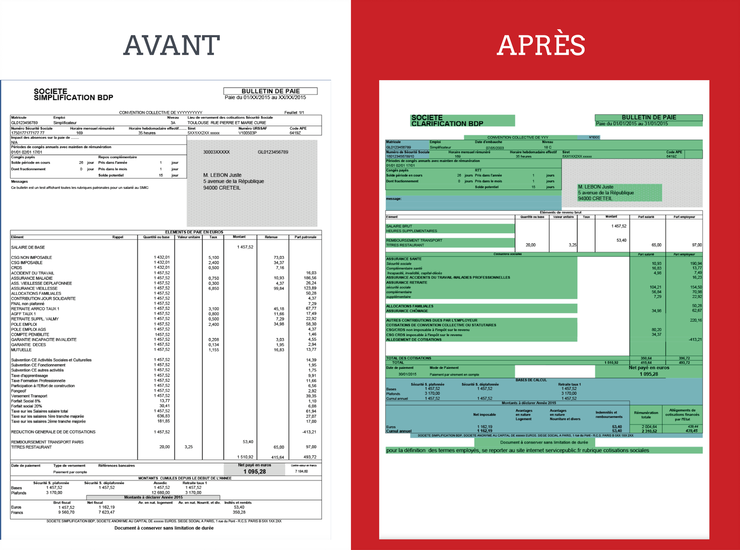 Exemple De Bulletin De Salaire Simplifié 2019  Le Meilleur Exemple