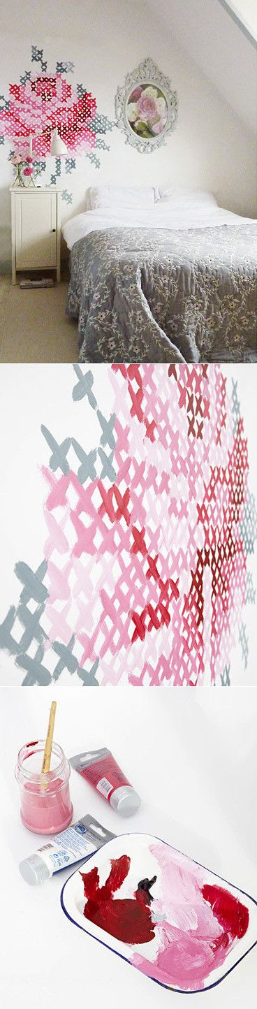 Punto de cruz de la pared por Eline Pellinkhof Pintado