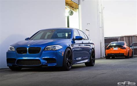 Fire Orange BMW M3 and Monte Carlo Blue BMW M5 by EAS Fire Orange BMW M3 and Monte Carlo Blue BMW M5 by EAS