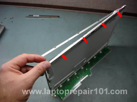 Unsnap LCD screen frame Unsnap LCD screen frame