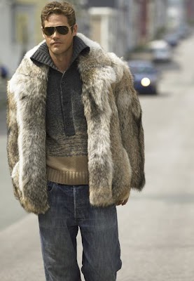 I love guys wearing real fur coats: Let’s start.