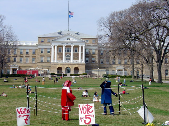 Campus election day.