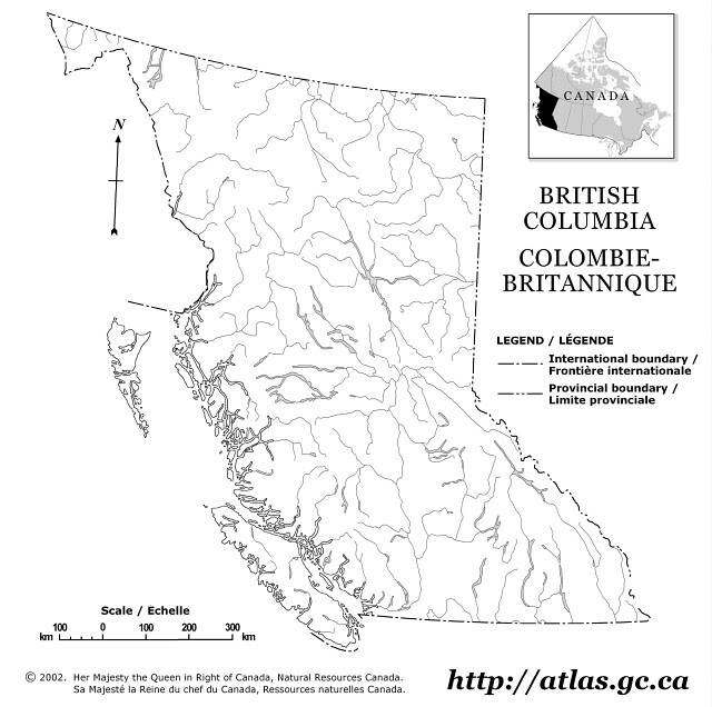 info: map of british columbia rivers