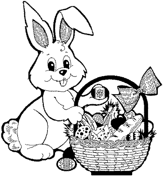 Easter Bunny Coloring Pages That You Can Print - coloringpages2019
