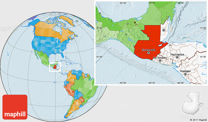 Guatemala Location On World Map | Current Red Tide Florida Map
