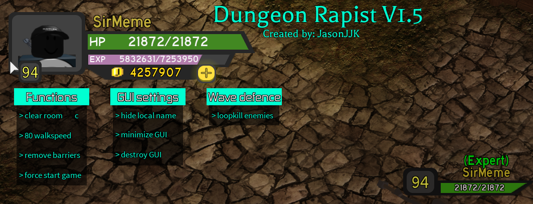 dungeon underworld pastebin