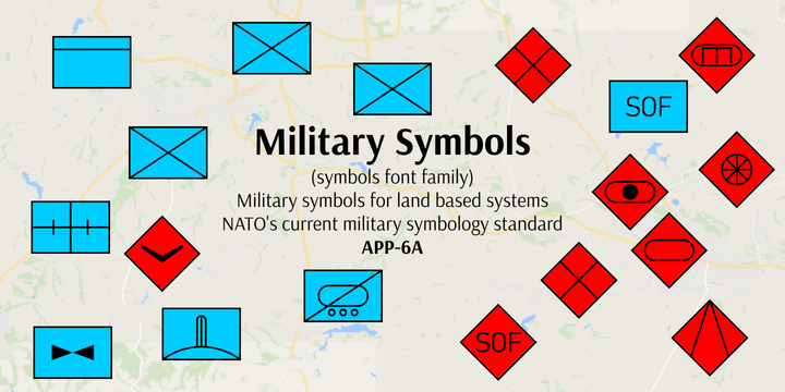 Alana Moresby: Download Military Symbols Font by 2D Typo