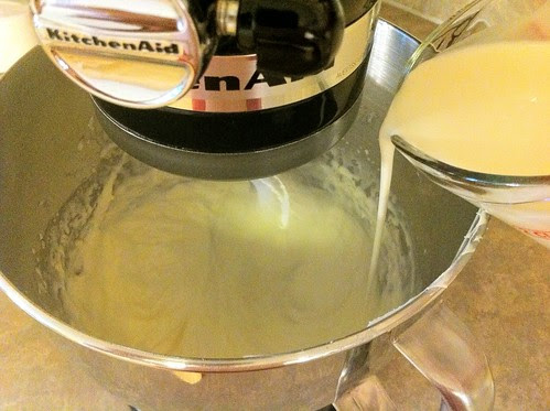 Slowly Add Heavy Cream to Frosting