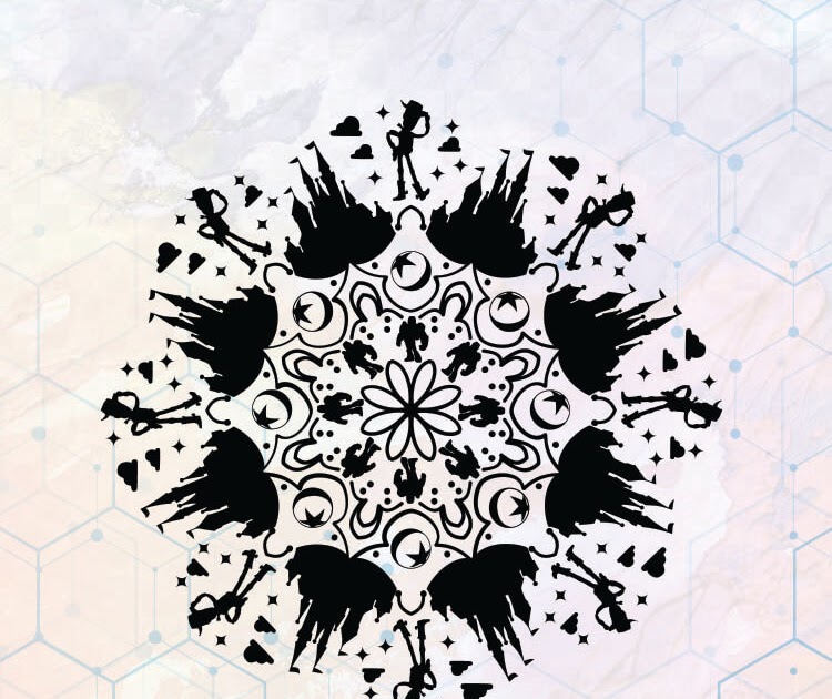 Disney Mandala Svg Free Design - Layered SVG Cut File