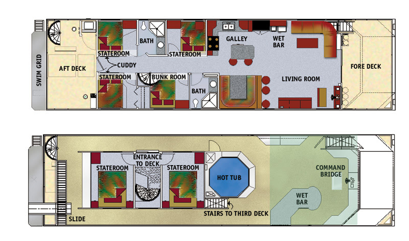 Houseboat plans and kits Details Plan make easy to build
