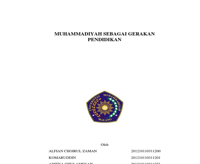 Makalah Peran Muhammadiyah Dalam Bidang Pendidikan