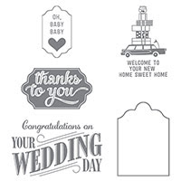 Happy Notes Clear-Mount Stamp Set