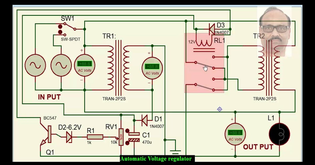 V Guard Voltage Stabilizer Circuit Diagram Complete