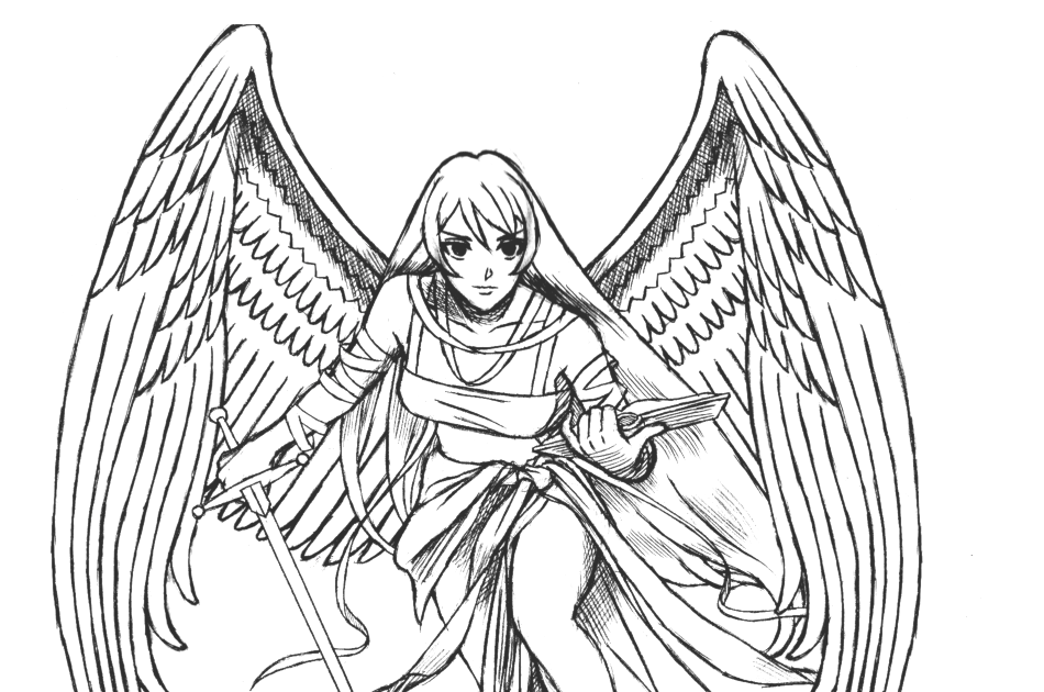 Dark Angel Anime Coloring Pages Make Wonderful World With Coloring
