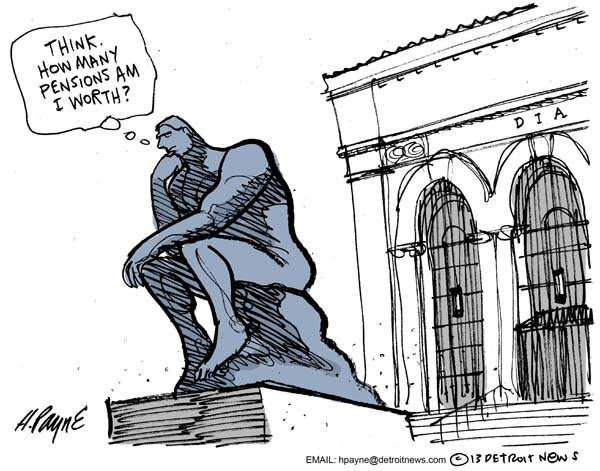The Thinker Cartoon Image