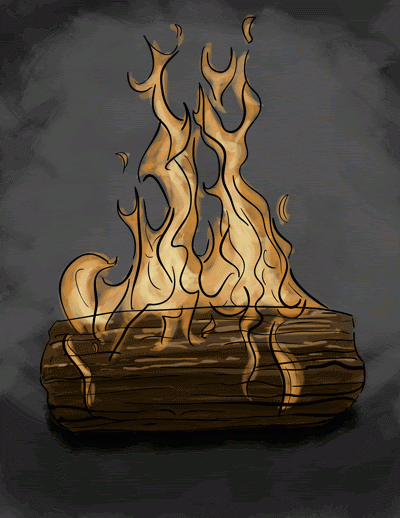 Campfire Drawing Color - bmp-extra