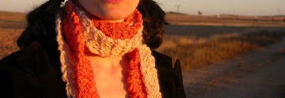 naranja y beis