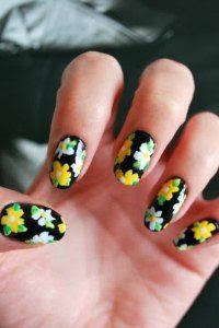 floral nail art tutorial