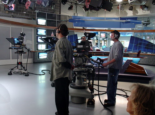 At the WISC-TV studio.