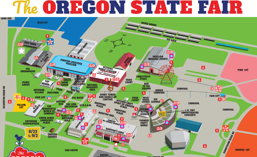 Oregon State Fair Map Map Of Zip Codes