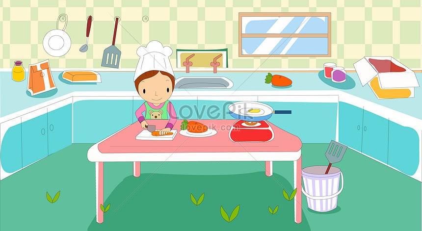 28+ Gambar Kartun Memasak Di Dapur Miki Kartun