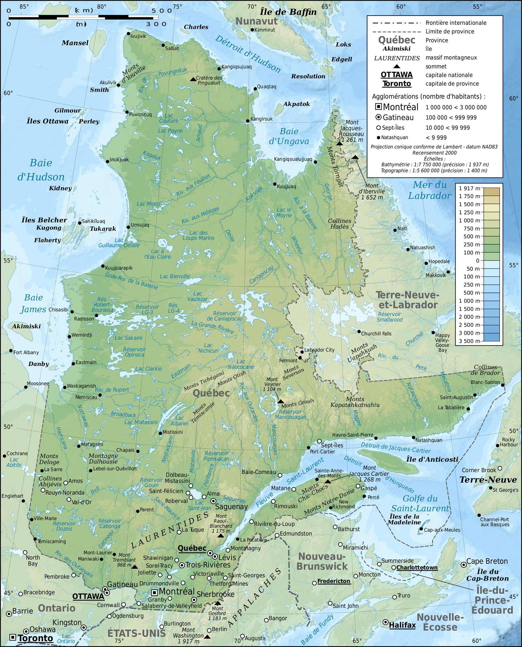 Map Of Quebec Province | World Map 07