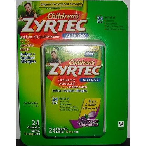 zyrtec childrens dosage chart