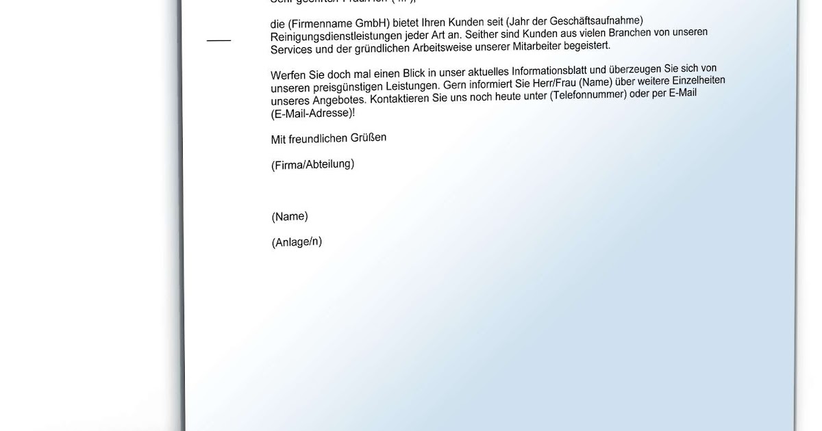 Kaltaquise Vorlage Email - Beim verfassen des textes gibt es einiges zu