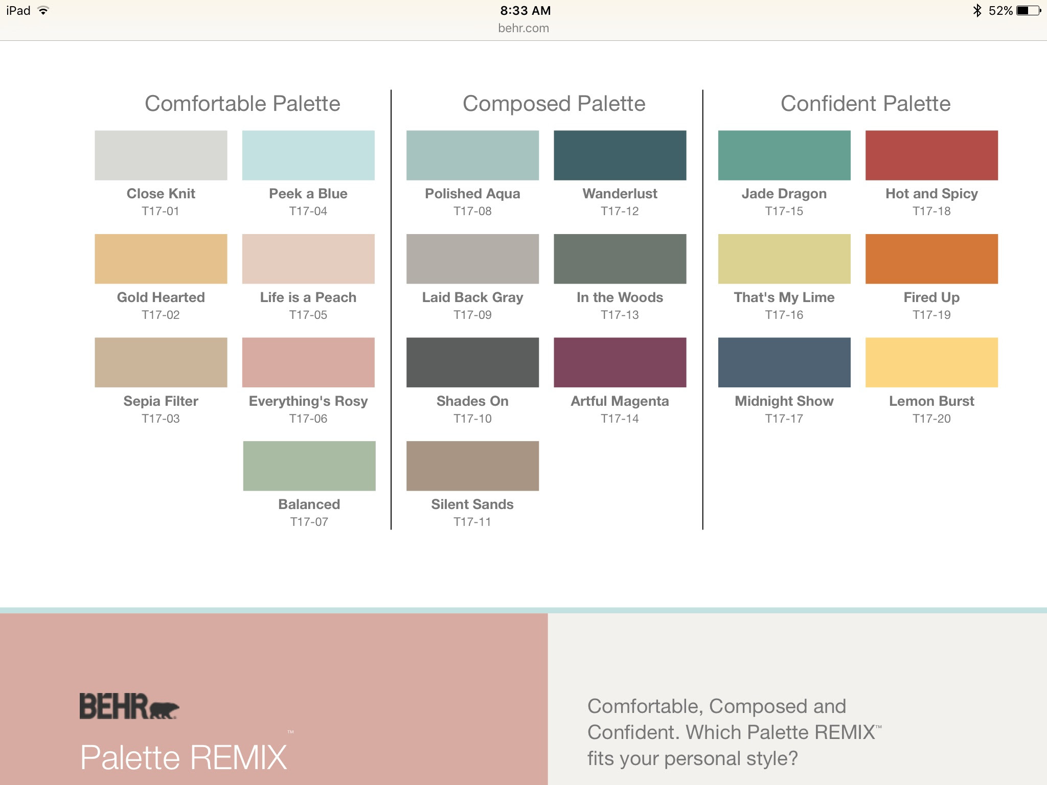 Behr Paint Colors Effy Moom