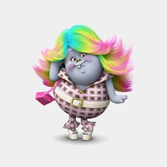 Lady Glitter Sparkles Trolls Bilscreen