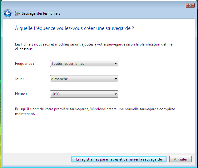 Tutoriel Centre Sauvegarde de Windows Vista/Seven