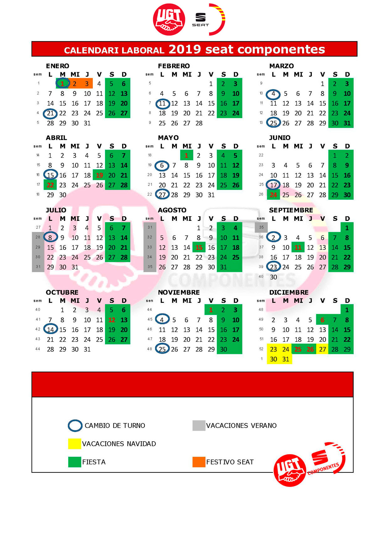 calendario laboral seat 2022 calendario laboral seat 2022