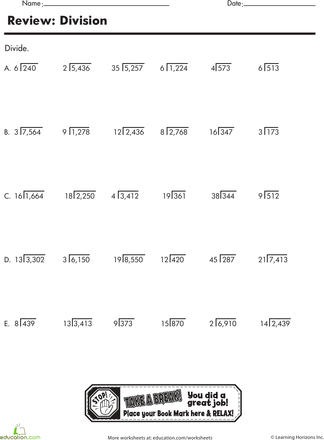 Division Practice Worksheets Printable - News Veritas