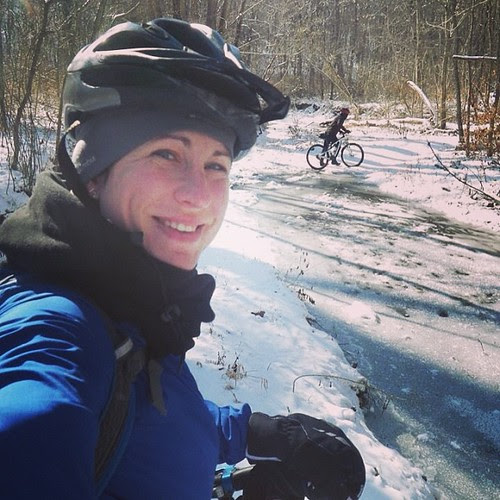 Wheels on snow today. I'm loving this winter so far, even if today's ride did kick my butt and make me want to throw my bike downhill a couple times. #mtb #snow #winter #trails