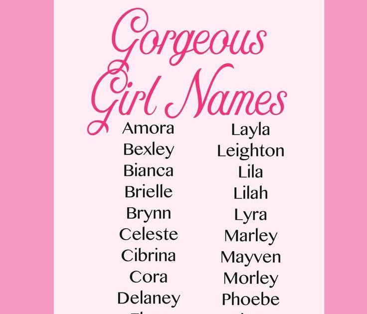Inspiration 37+ Cute Baby Girl Names With Nicknames 2020