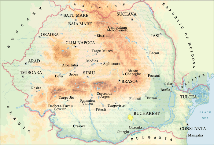 Romania's earth hazards: Geography of Romania