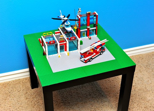 IKEA Lack Side Table Turned Lego Table