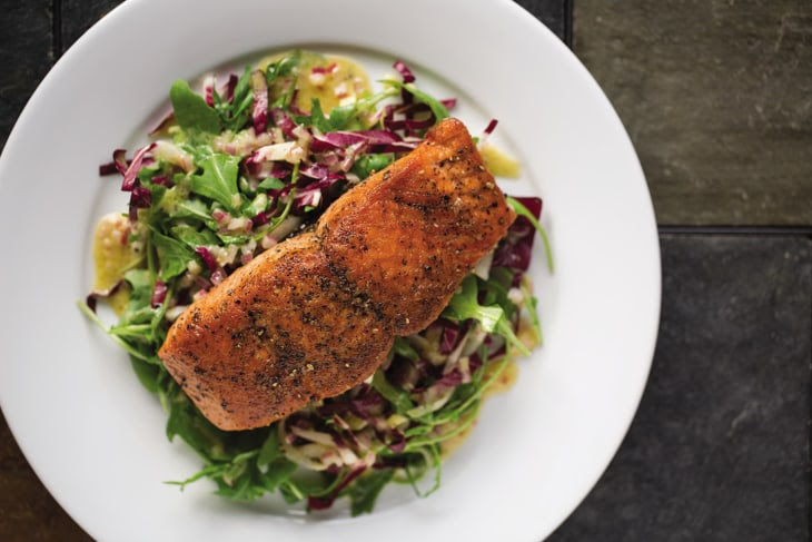 pan-seared salmon