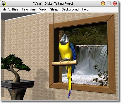 Smart Parrot-like Screensaver That Speaks Out Whatever You Say