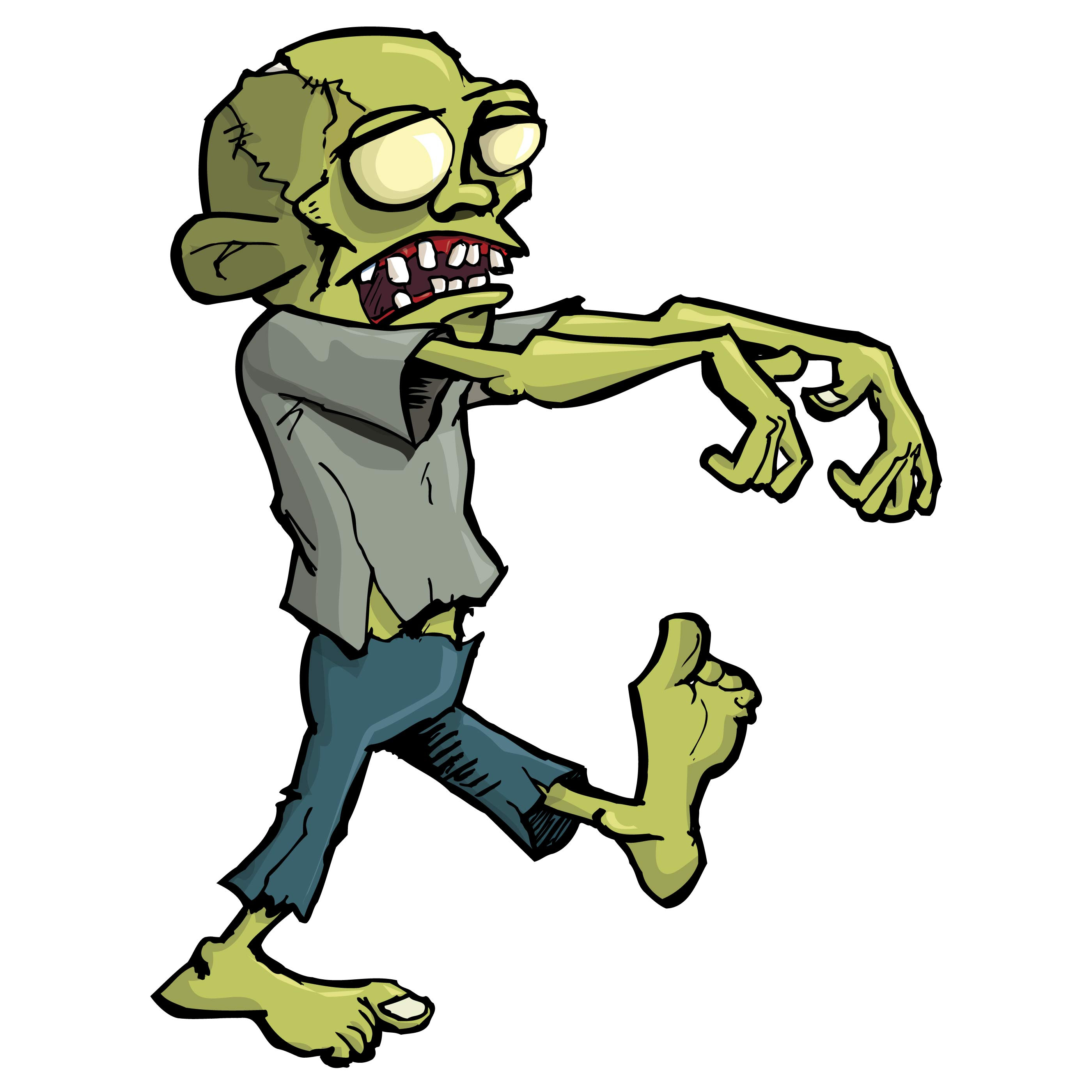  Gambar  Kartun Zombie  Sri Mulyane