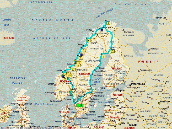Nordkap Karta | Karta