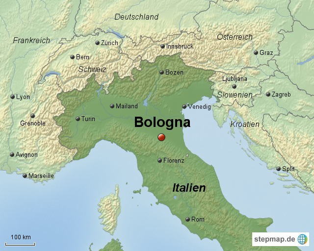 Bologna Karte | Karte