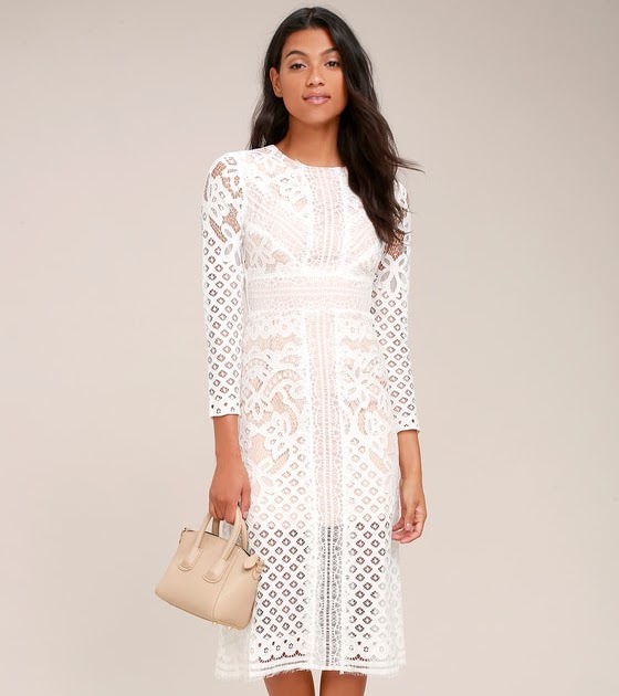 3 4 sleeve midi dresses for wedding guest information
