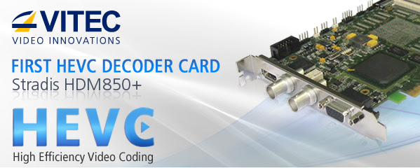 VITEC's HEVC/H.265 Professional Decoder card