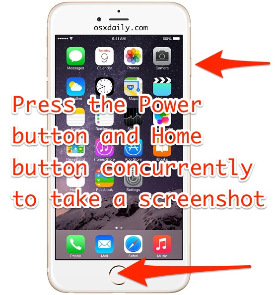 How to Take a Screen Shot on iPhone with a Home Button