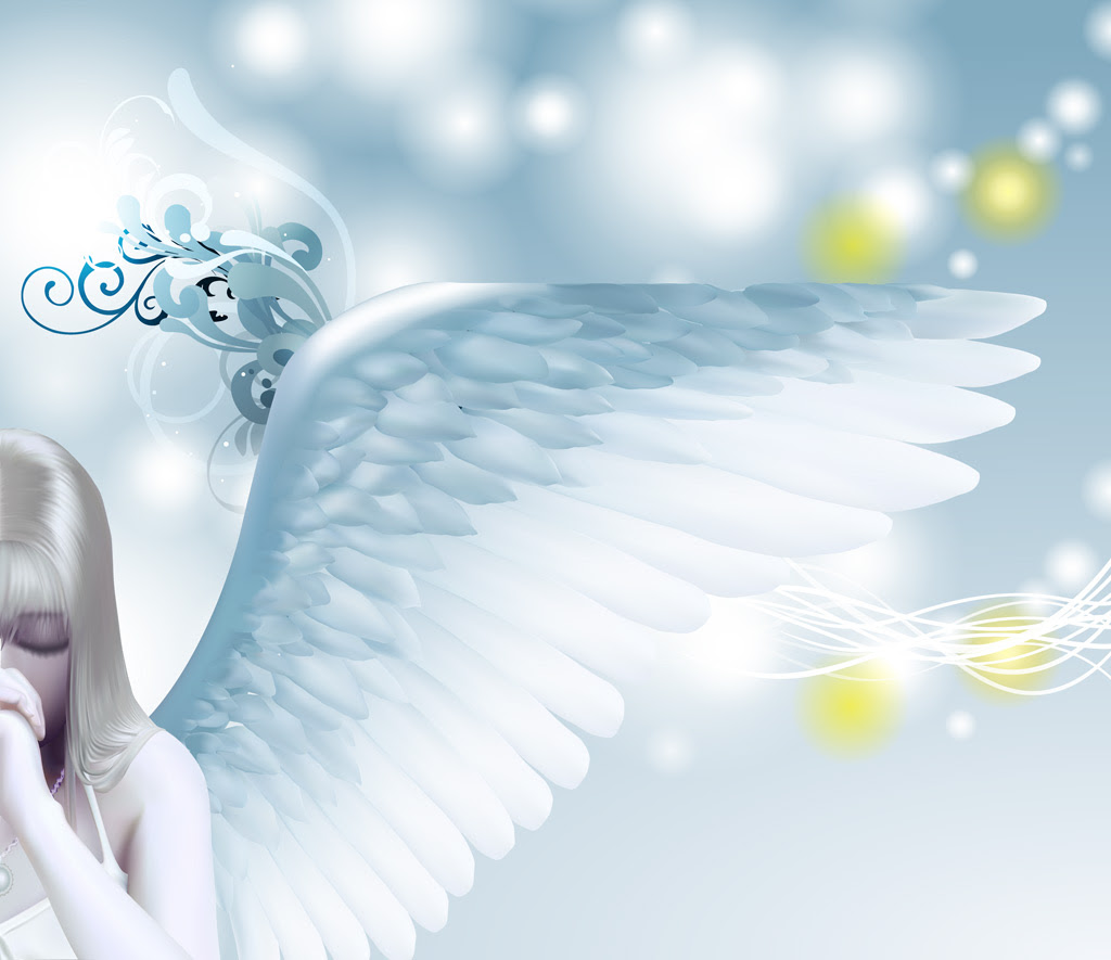 壁紙 空、雲で天使の女の子 1920x1080 Full HD 無料のデスクトップの背景, 画像