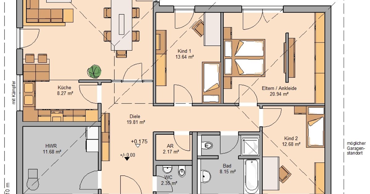 Grundrisse Bungalow Doppelhaus - Test