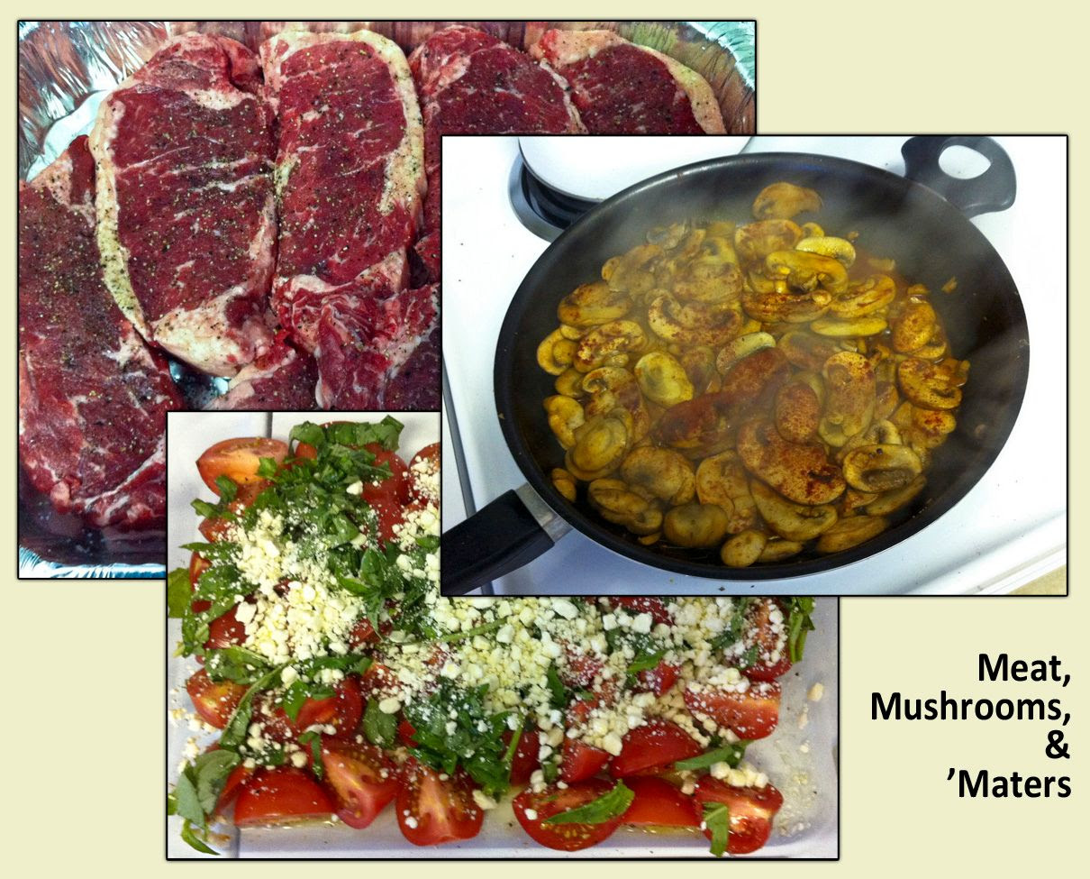 Meat, Mushrooms, & ’Maters